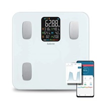 Salente MaxFit, chytrá osobní diagnostická fitness váha, Bluetooth, bílá