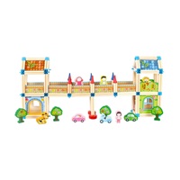 2Kids Toys Dřevěná stavebnice Zámek barevný