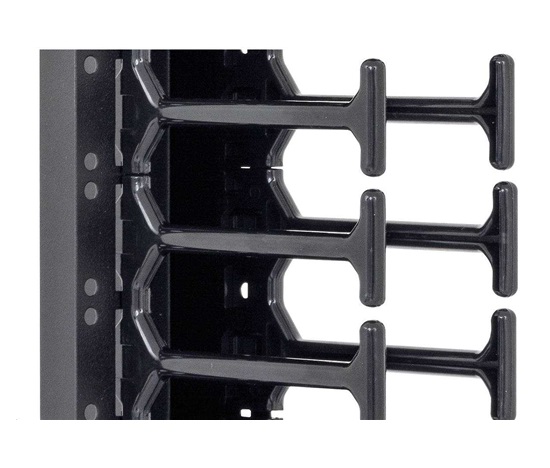 TRITON vertikální vyvazovací panel 45U, dvouřadý, pro rozvaděče šířky 800mm z řady RMA, RZA, RDA, RTA, RYA, černý