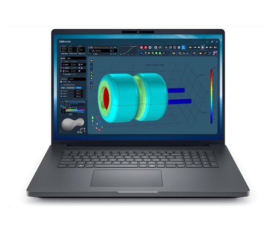 DELL NTB Pro Max Plus 18 MB18250/U9-285HX/32GB/1TSSD/18" QHD+/IR Cam/NVI RTX 3000/No AC Adapt/WLAN/Bck Kb/W11P/3Y PS NBD