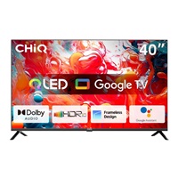 BAZAR - CHiQ L40QH7G TV 40", QLED, Full HD, Google TV, Frameless, Dolby Audio, dbx-tv, HDR 10 - Poškozený obal (Komplet)