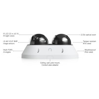 UBNT AI Multi Sensor 2, UniFi Protect panoramatická IP kamera, 16MP, bílá