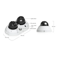 UBNT AI Multi Sensor 2, UniFi Protect panoramatická IP kamera, 16MP, bílá