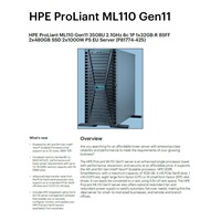 HPE PL ML110g11 5515+ (3.2G/8C) 1x64G (p64707) 8SFF 2x1000W 2x1G MR408i-o NBD333 Smart Choice
