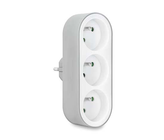 CONNECT IT Rozbočovací adaptér Tripple Split , 3 zásuvky (bíla)