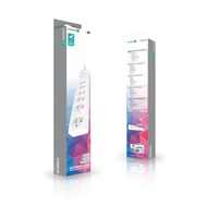 CONNECT IT prodlužovací kabel s přepěťovou ochranou ,6 zásuvek, 1,5 m (bíla)