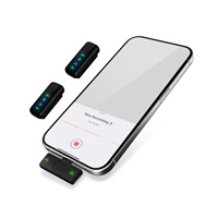 CONNECT IT Wireless mikrofon ClipMic Pro USB-C  (2 ks + receiver) set s nabíjecím pouzdrem ČERNÝ