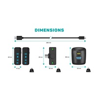 CONNECT IT Wireless mikrofon ClipMic Pro Lightning  (2 ks + receiver) set s nabíjecím pouzdrem ČERNÝ