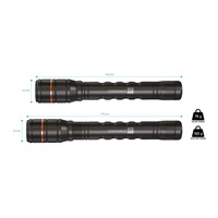 CONNECT IT GLEAM 300 LED ruční svítilna 2x AA, ČERNÁ