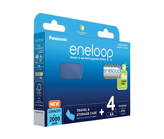AVACOM Nabíjecí baterie AA Panasonic Eneloop N 1900mAh Ni-MH 4ks Blistr + CASE