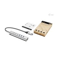 i-tec USB-C/USB-A Metal HUB 6 port (3x USB-C, 3x USB-A), LAN, Power Delivery 85W