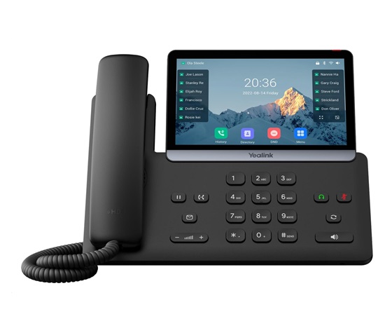 Yealink SIP-T77U SIP telefon, 800x480, barevný 7" displej, 2xUSB, 2xRJ45 10/100/1000 Mbps, 16SIP