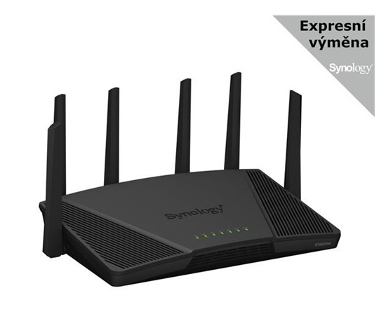 BAZAR - Synology RT6600ax MESH WiFi6 router (AX6000,2,4GHz/5GHz,3xGbELAN,1x2,5GbELAN,1xGbEWAN) - Rozbaleno