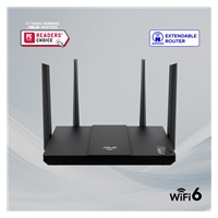 ASUS RT-AX50, WiFi 6 Extendable Router, AiMesh, 1xWAN, 3xLAN