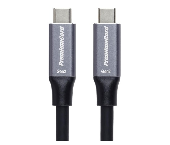 PremiumCord USB-C kabel (USB 3.2 Gen 2, 5A, 100W, 10Gbit/s ) černý 5m