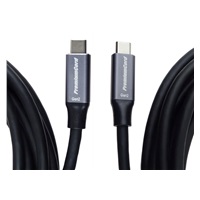 PremiumCord USB-C kabel (USB 3.2 Gen 2, 5A, 100W, 10Gbit/s ) černý 5m