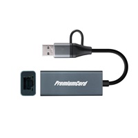 PremiumCord Adaptér USB-C a USB-A na Gigabit 10/100/1000Mbps 15cm