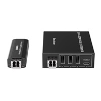 PremiumCord USB 3.2 5Gbps Super-speed 4-portový 150m Multi-mode optický extender