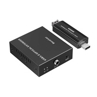 PremiumCord USB 3.2 5Gbps Super-speed 4-portový 150m Multi-mode optický extender