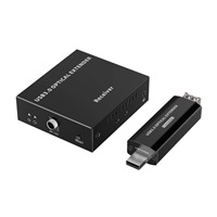 PremiumCord USB 3.2 5Gbps Super-speed 4-portový 150m Multi-mode optický extender