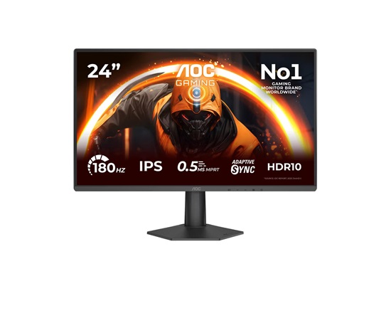 AOC MT IPS LCD WLED 23,8" 24G50F - IPS panel, 1920x1080, 180Hz, 0,5ms, HDMI, DP