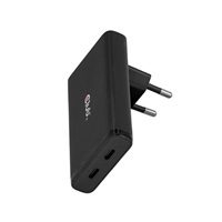 Club3D cestovní nabíječka 65W GAN Technologie, 2 porty (2xUSB-C), PPS, PD 3.1