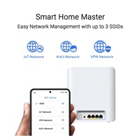 ASUS ZenWifi BT7 1-pack, WiFi7 Extendable Router, AiMesh, 1x WAN, 3x LAN