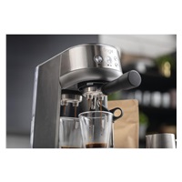 BAZAR - Sage SES450BSS pákové espresso stříbrné, ThermoJet, 54 mm páka, pre-infuze, parní tryska - Po opravě (Komplet)