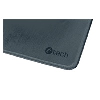 C-TECH Podložka pod myš MP-01, šedá, 320x270x4mm, obšité okraje