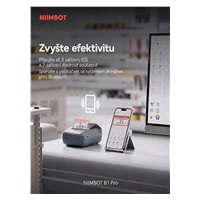 Niimbot Tiskárna štítků B1 PRO, zelená + role štítků 230 ks