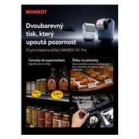 Niimbot Tiskárna štítků B1 PRO, světle modrá + role štítků 230 ks