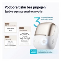 Niimbot Tiskárna štítků B2 PRO, zlatá + role štítků 230 ks