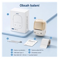 Niimbot Tiskárna štítků B2 PRO, zlatá + role štítků 230 ks