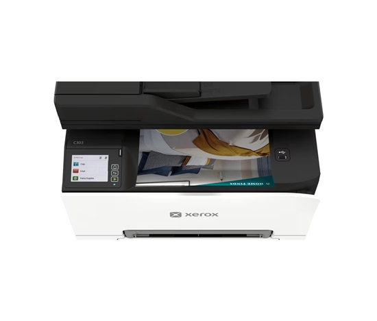 BAZAR - Xerox C303a, barevná laser. multifunkce, A4, 30ppm, fax, duplex, DADF, WiFi/USB/Ethernet, 1 GB RAM, Apple AirPri