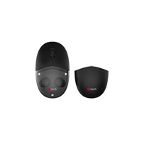 C-TECH myš s TWS sluchátky Dual mode WLM-21, bezdrátová, BT5.0 + 2,4GHz, 1600DPI, 3 tlačítka, USB nano receiver, černá