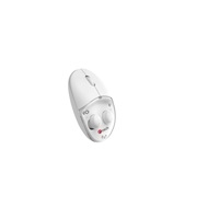 C-TECH myš s TWS sluchátky Dual mode WLM-21, bezdrátová, BT5.0 + 2,4GHz, 1600DPI, 3 tlačítka, USB nano receiver, bílá