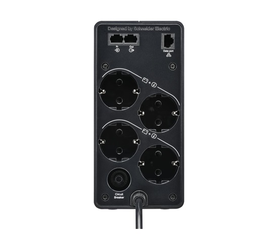 APC Back-UPS Pro 900VA / 540 W, 4 zásuvky Schuko, rozhraní LCD, nabíjecí porty USB, Tower, 230 V