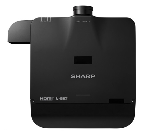Sharp A824U-B, černý laserový instalační LCD projektor, jas 7500lm, 3LCD, 16:10 - bez objektivu