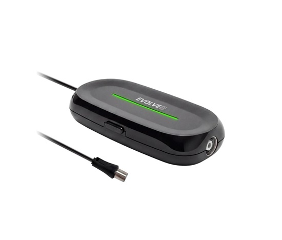 EVOLVEO Amp 2, chytrý antenní zesilovač FM/DAB+/DVB-T2, filtr LTE/4G/5G