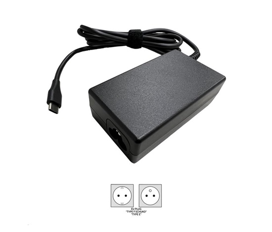 BAZAR - ACER Adapter 65W USB TYPE-C, EU POWER CORD (RETAIL PACK), Black - Poškozený obal (Komplet)