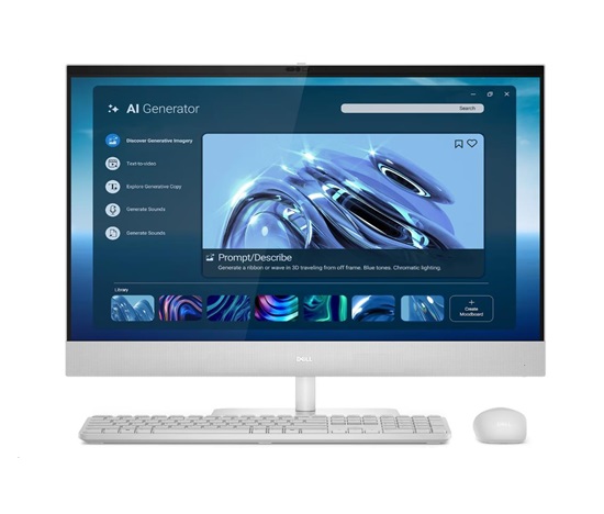 DELL PC AiO 27 All-in-One EC27260 27" FHD/U5-325/16GB/512SSD/FHD/Integrated/WLAN/Kb&Mse/W11 Pro/3Y PS NBD