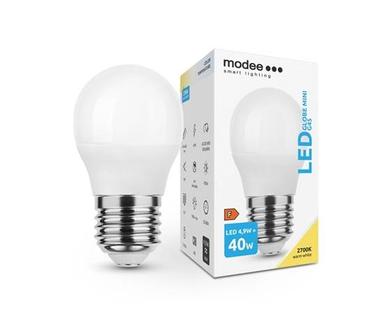 Modee E27 4,9W mini globe LED teplá 2700K