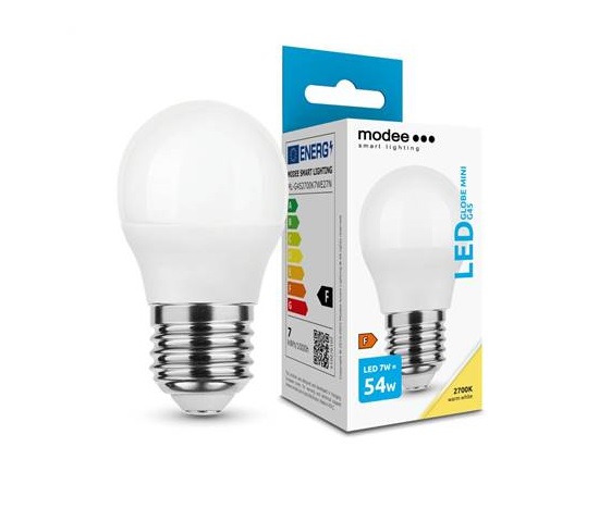 Modee E27 7W mini globe LED teplá 2700K