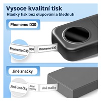 Phomemo Tiskárna štítků D30, bílá + role štítků 100 ks (12x40 mm)