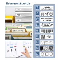 Phomemo Tiskárna štítků D30, fialová + role štítků 100 ks (12x40 mm)