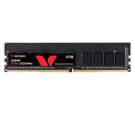 VERBATIM UDIMM DDR4 8GB 3200MHz Single Pack without Heatsink
