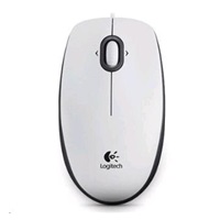 BAZAR - Logitech Mouse B100, white, poškozený obal