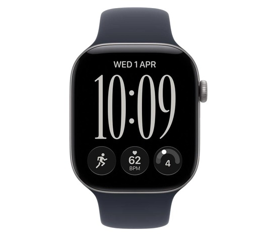 Apple Watch Series 12 GPS 42mm Space Grey Aluminium Case with Navy Blue Sport Band - M/L