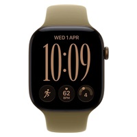 Apple Watch Series 12 GPS 42mm Dark Bronze Aluminium Case with Olive Sport Band - M/L