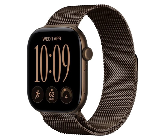 Apple Watch Series 12 GPS 42mm Dark Bronze Aluminium Case with Dark Bronze Milanese Loop